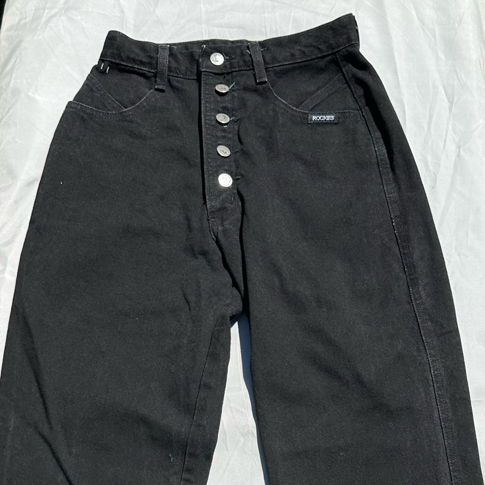 Vintage Rockies High Waisted Jeans (Black), Size 28